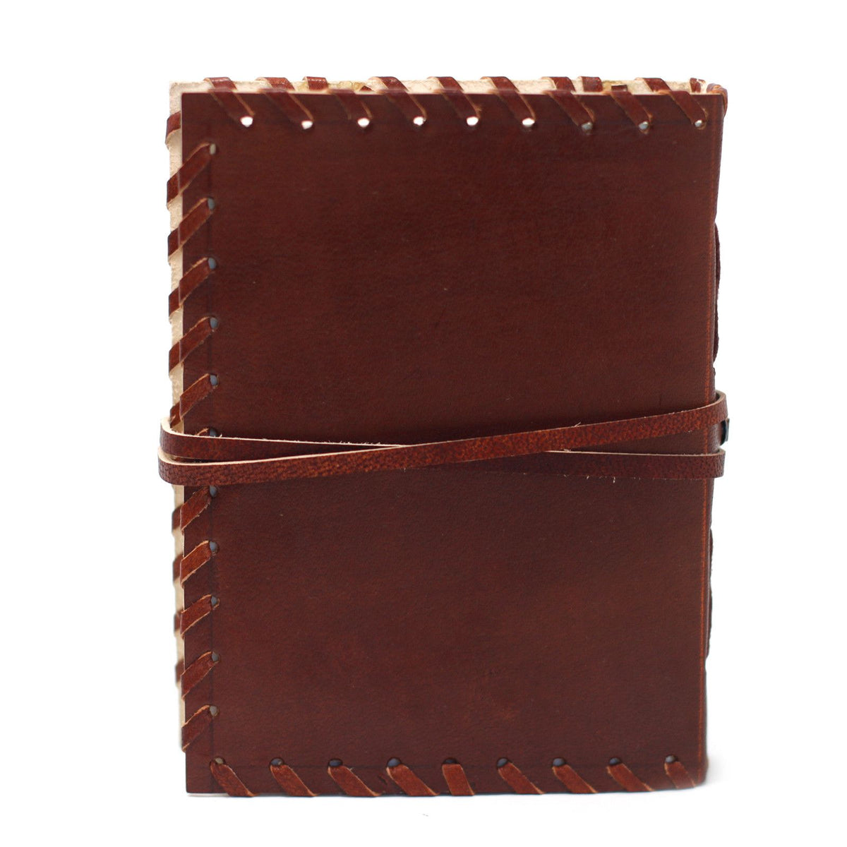 Leather Book of Thoughts with Wrap Notebook (15x10")