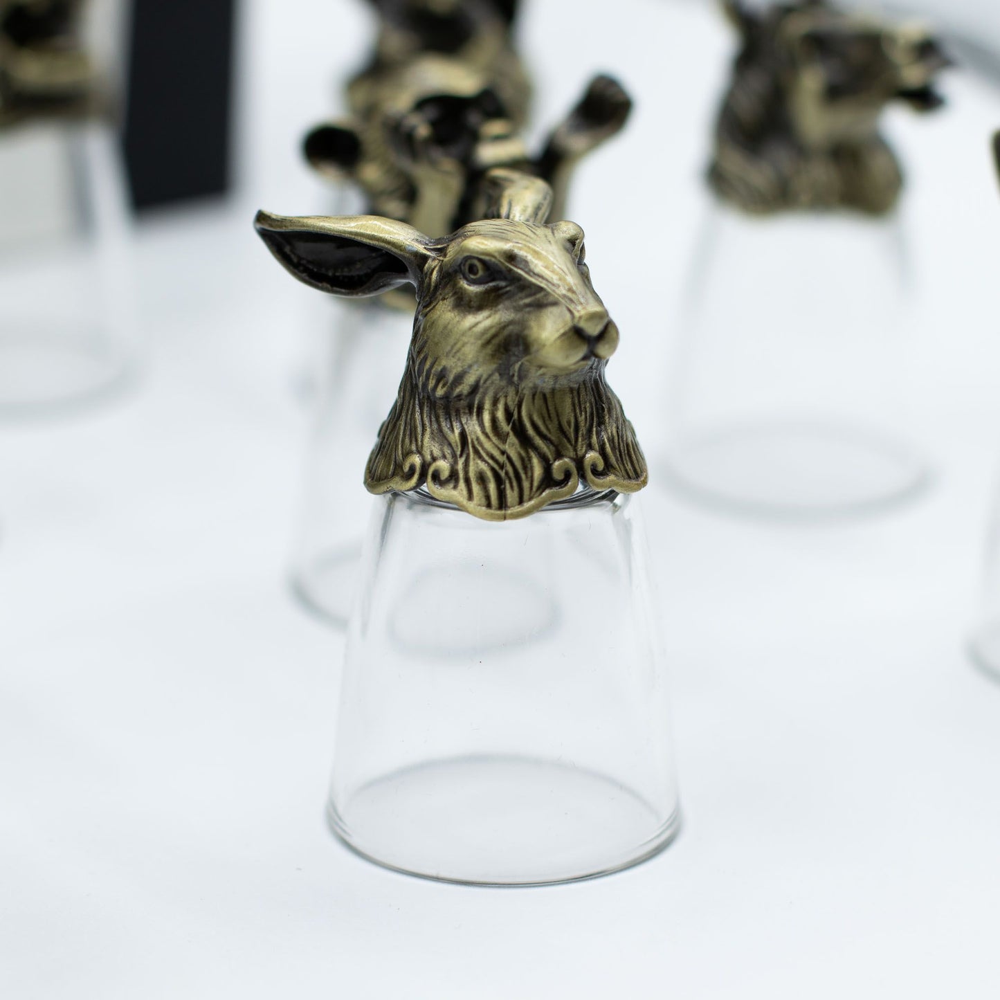 Bottom Up Shot Glasses (25ml) - Forest & Mystical Creatures - Antique Bronze