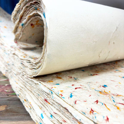 Lokta Craft & Wrapping Paper 51x76cm – Mixed Floral Cotton