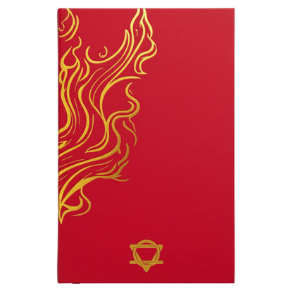 Red Wellness Journal - 120 pages - Golden Mandala and Lotus
