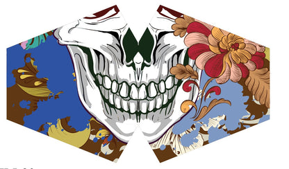 Reusable Fashion Face Covering - Colourful Calavera (Children)