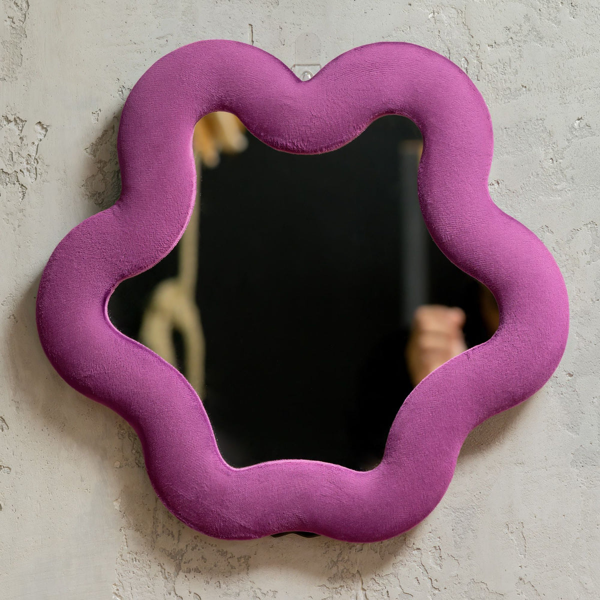 Soft Squiggly Mirror – Star – Mauve (33 x 31 x 2.3cm)