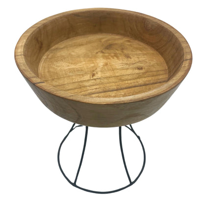 Elevated Teak Bowl 20cm - Medium Tray