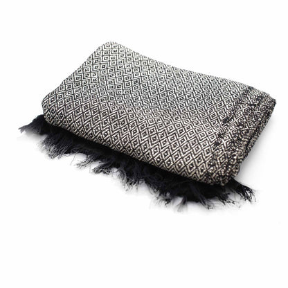 Boho Comfort Throws - Charcoal