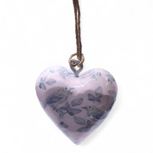 Large Decor Wood Hearts -  Blue Bird