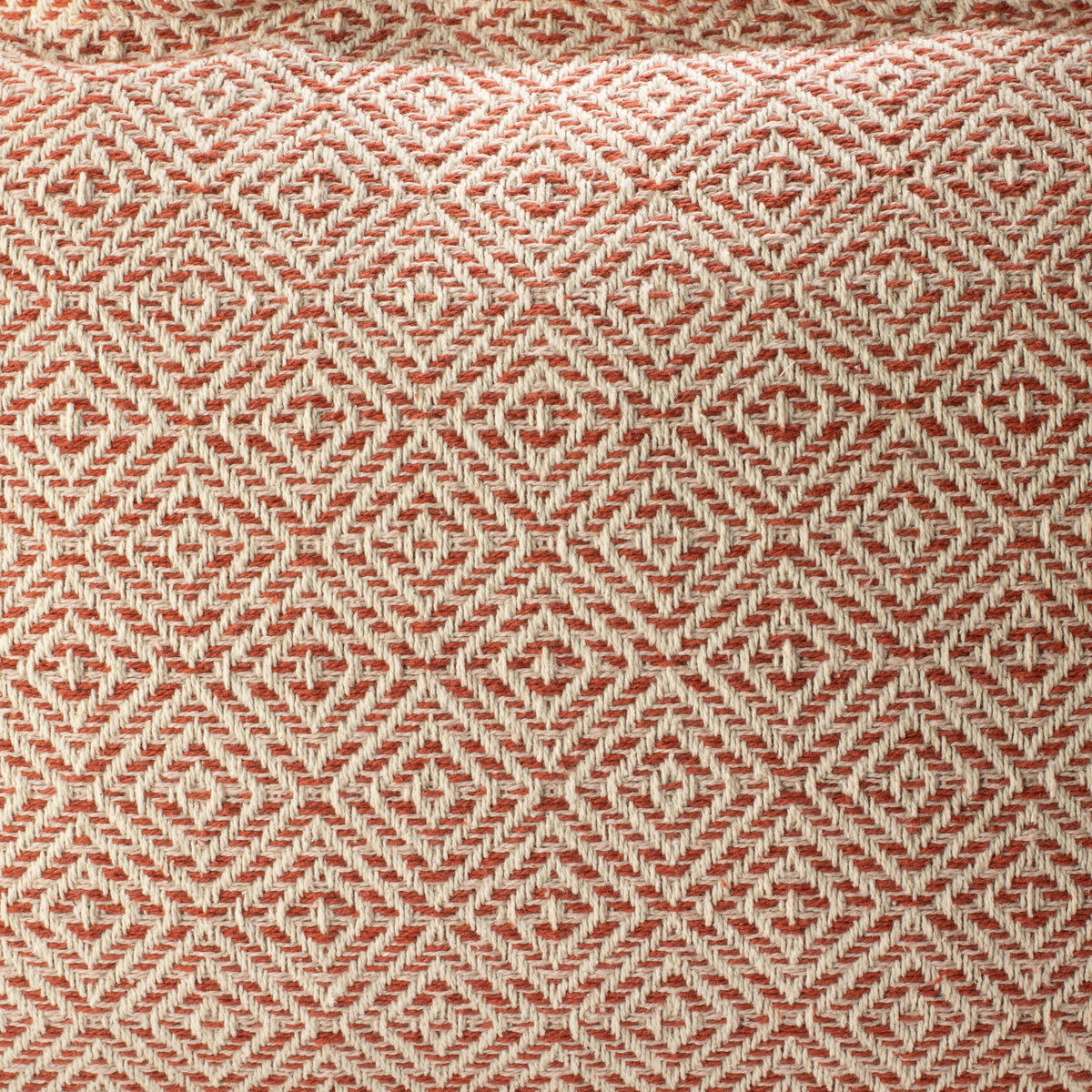 Classic Cushion Cover - Burgundy Squares- 30x50cm - Lumber Style