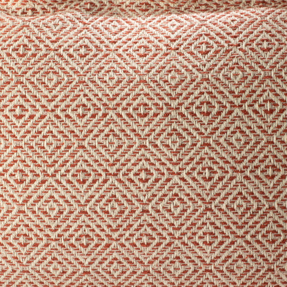 Classic Cushion Cover - Burgundy Squares- 30x50cm - Lumber Style