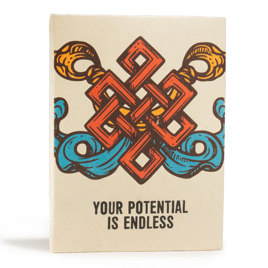 Lrg Lokta Inspiration Notebook (21x15cm) - 45 leafs - Your Potential - inc bookmark