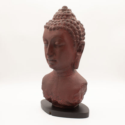 Buddha Bust Lamp Molton Lava - Oval stand