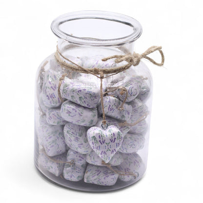 Large Decor Wood Hearts -  Lavender