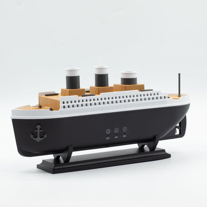 Ship Model Puff Effect Aroma Diffuser with Colour-Changing LED