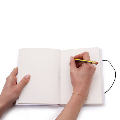 Small Notebook with strap - Flowers in the same garden