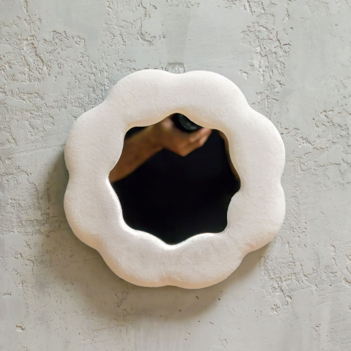 Soft Squiggly Mirror - Flower - Stone
