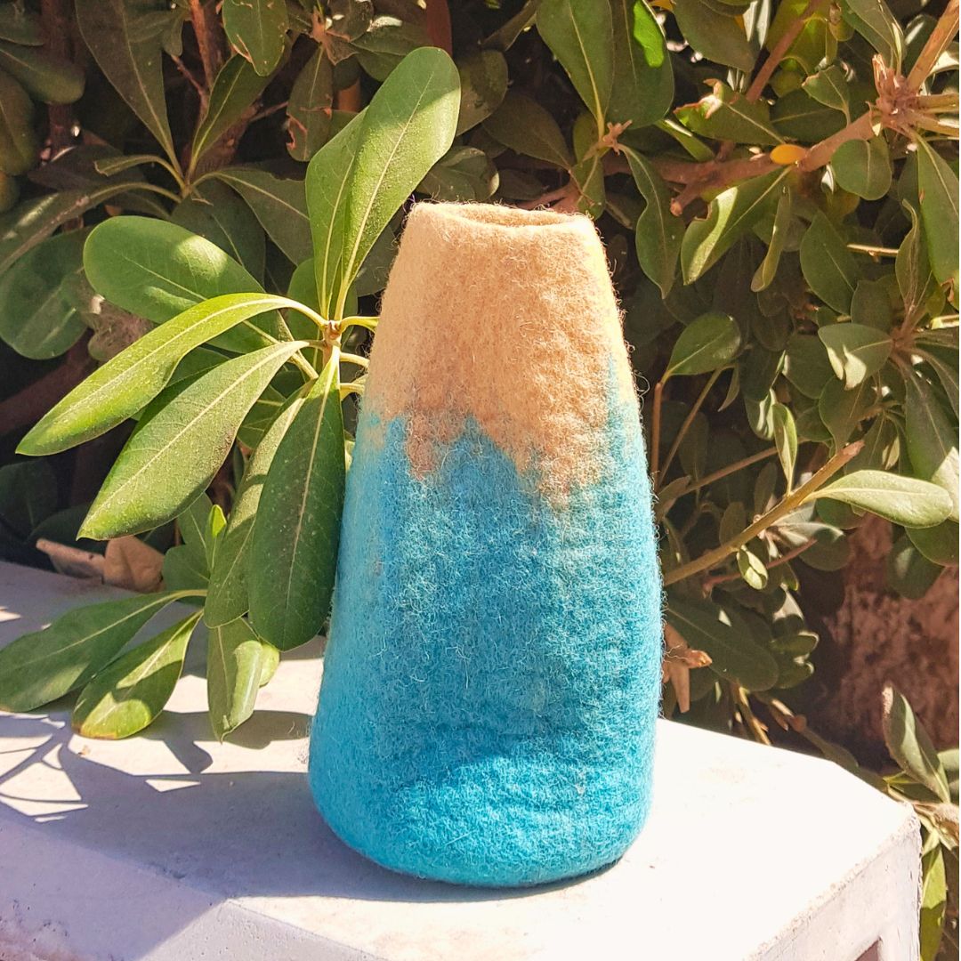 Felt Flower Vases – Set of 3 Assorted Designs