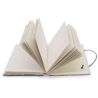 Small Notebook with strap - Flowers in the same garden