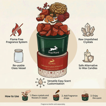 Hop Hare Diffusing Crystals & Floral Set - The Lovers