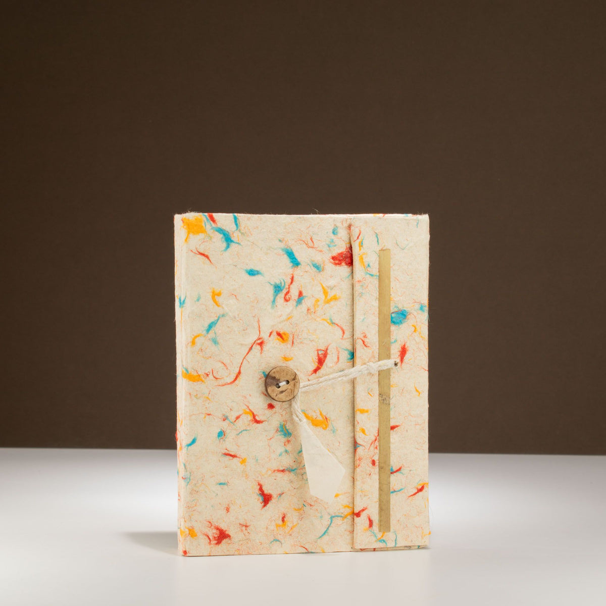 Med Lokta Mixed Colour Cotton Notebook Lrg (15x12cm) - 45 leafs
