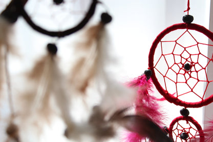Bali Dreamcatcher - Small Heart - Rainbow
