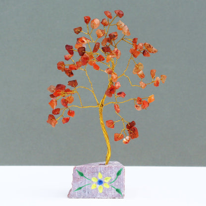 Carnelian Gemstone Tree - 80 Stones