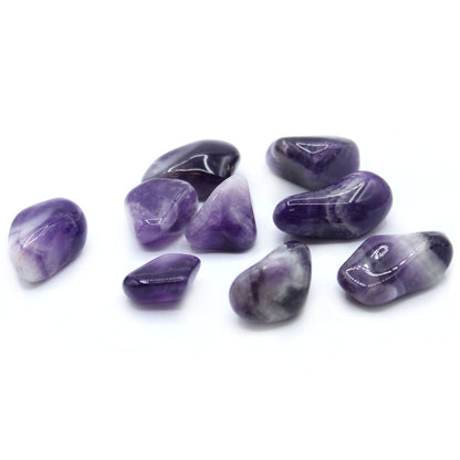 Pack of 24 Tumble Stone - Amethyst Banded M