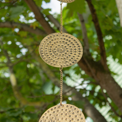 Indian Chimes - Brass Moon Phases Drop with Bell 1m