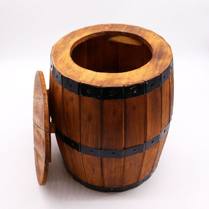 Beer Barrel Stool - Natural 38x32 cm,
