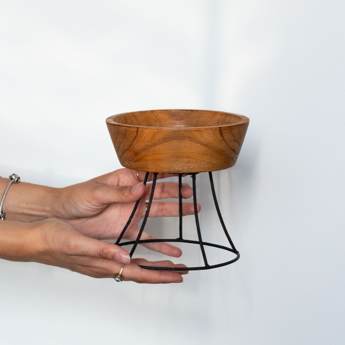 Elevated Teak Bowl 20cm - Large Tray