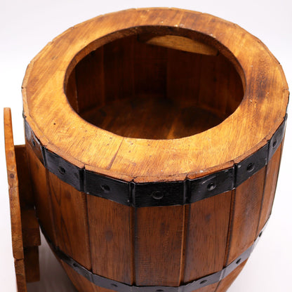 Beer Barrel Stool - Natural 38x32 cm,