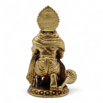 Brass Miniature Gods - Hanuman (30gms)  - 36mm