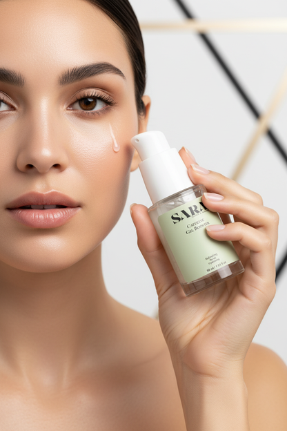 Caffeine Gel Booster with Model