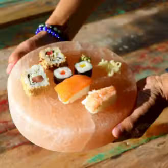 Himalayan Salt Cooking Plate - Round - 20x20x5cm