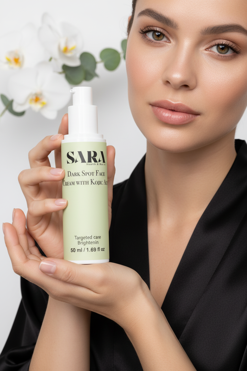 Dark Spot Face Cream with Kojic Acid – Model Lifestyle Shot