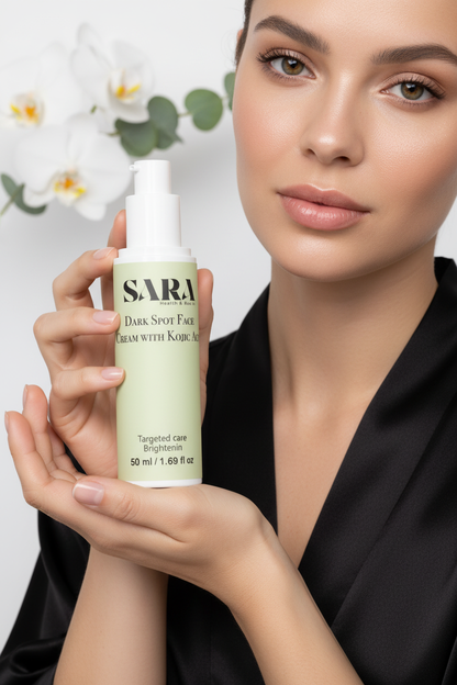 Dark Spot Face Cream with Kojic Acid – Model Lifestyle Shot