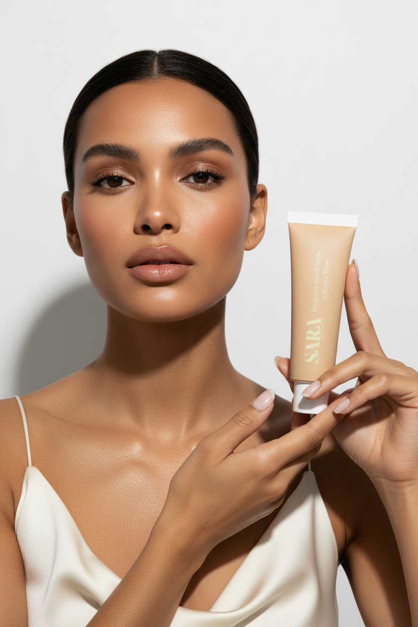 Foundation with Peptides – Editorial Model Shot