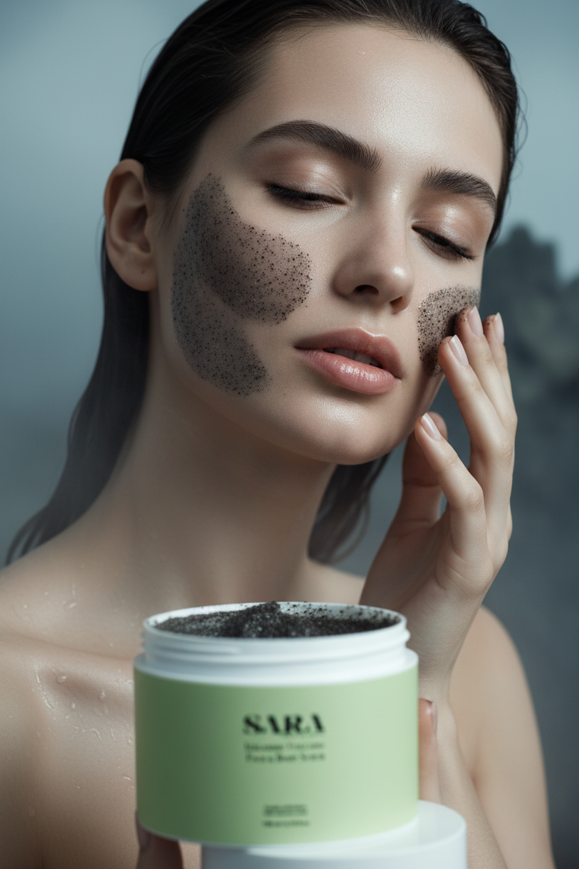 Icelandic Volcano Face & Body Scrub – Editorial Campaign