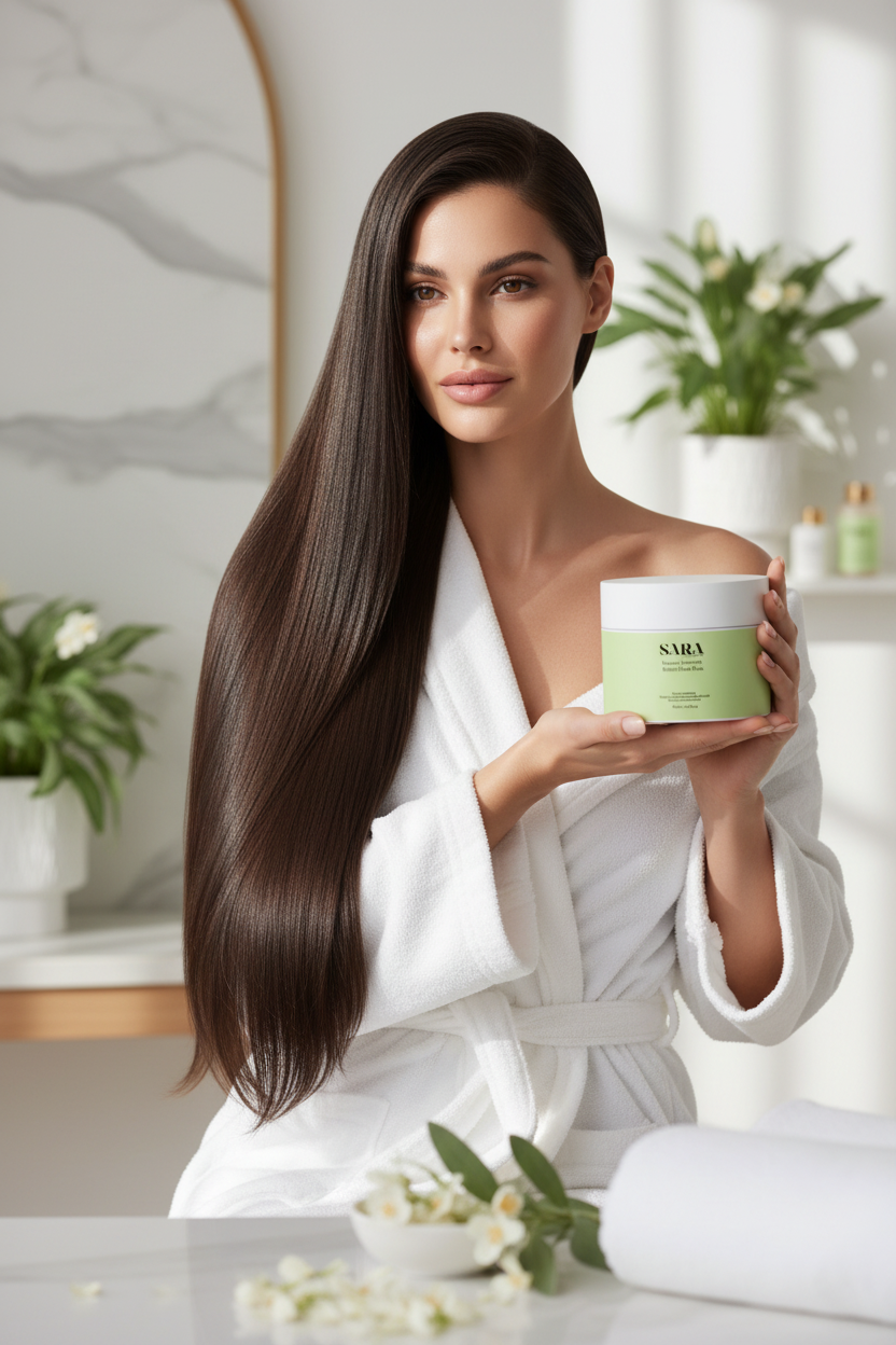 Keratin Intensive Rescue Hair Mask – Model Campaign