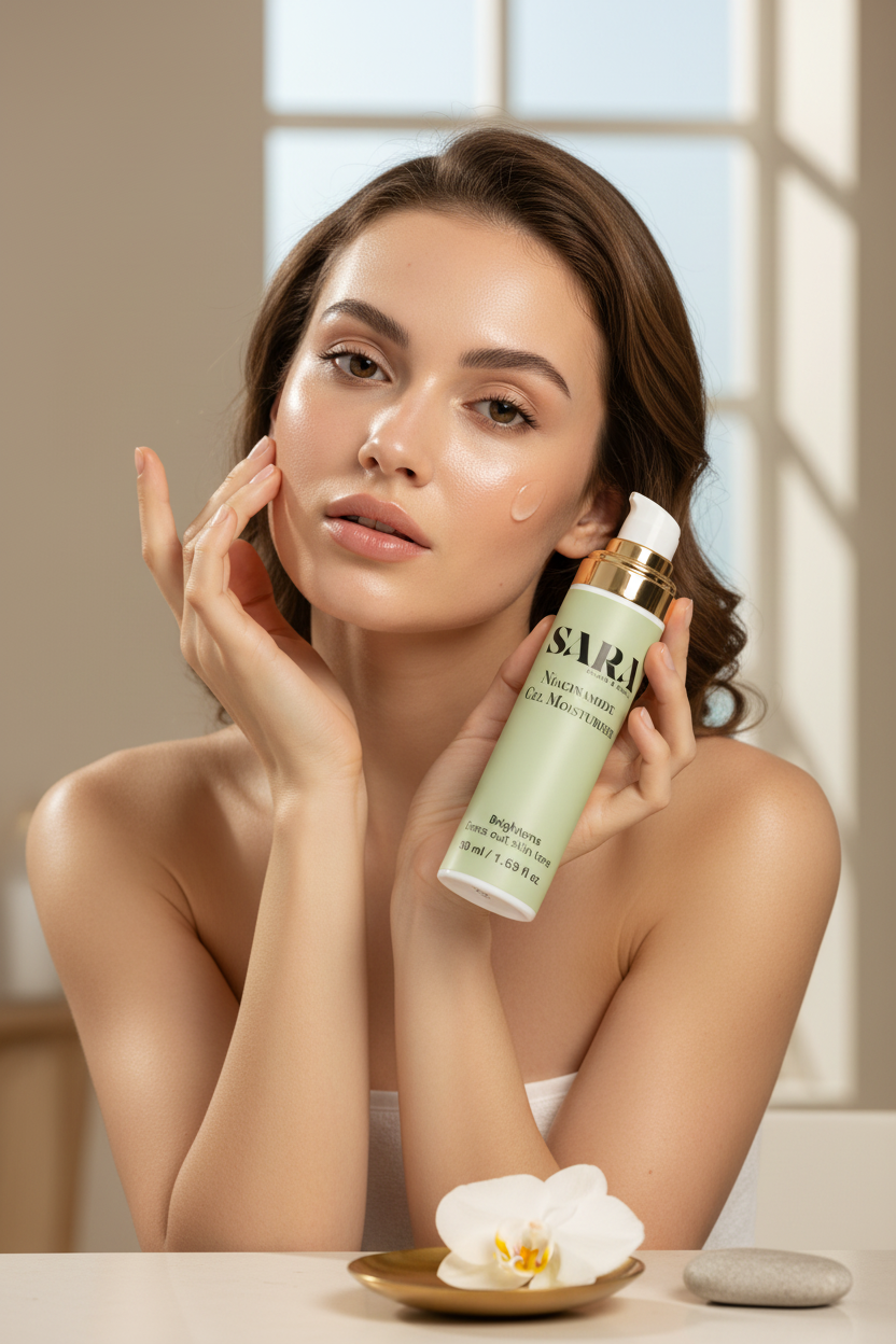 Niacinamide Gel Moisturiser Lifestyle Photo