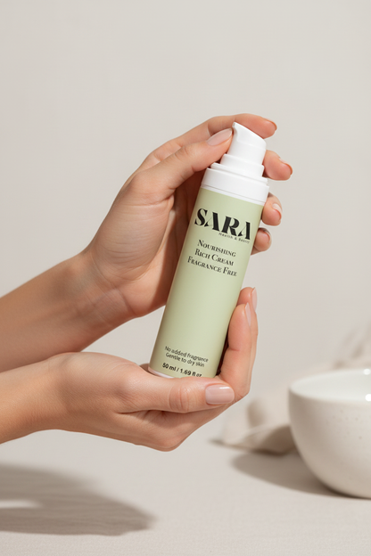 Nourishing Rich Cream with Model